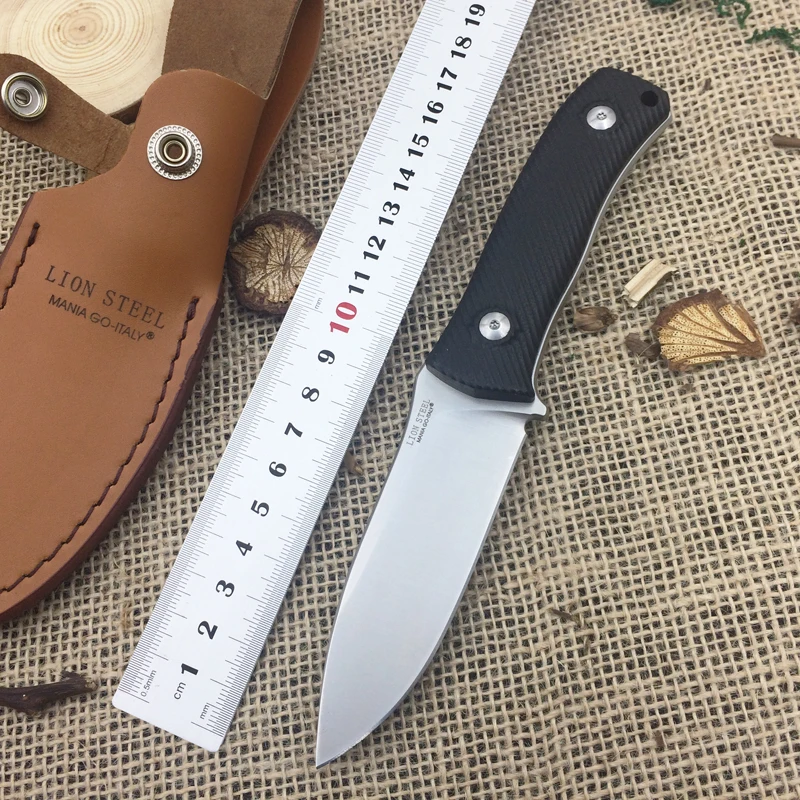 Newest Lionsteel M4 Tactical Fixed Blade Knife D2 Steel Knife Survival