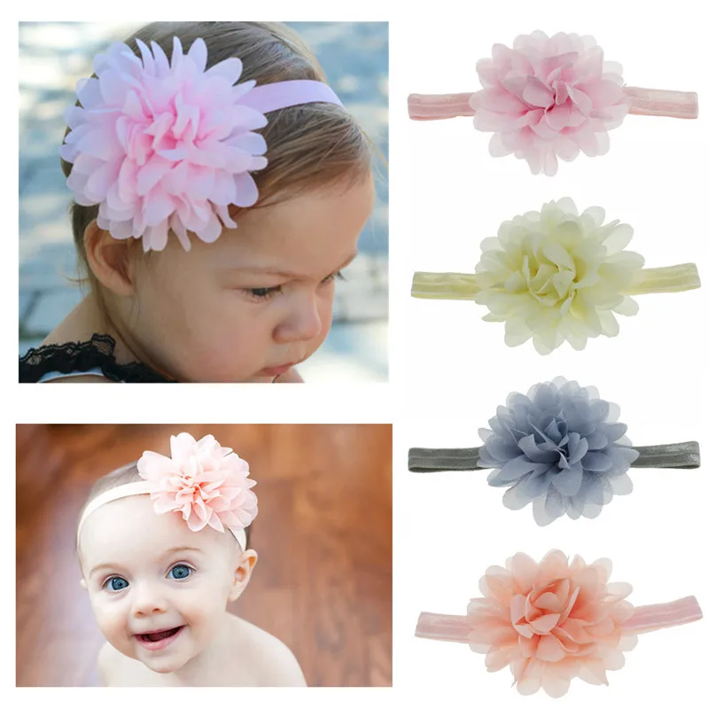

Newborn Baby Photography Props Fashion Flower Headband Girl Hair Accessories