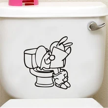 Lustige Wc lesen zeitung wand Wc Aufkleber waschen Bad tür Dekor Für Home Dekoration 3D Vinyl Aufkleber aufkleber