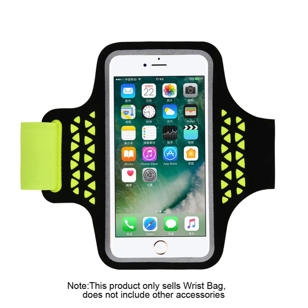 

Unisex Fitness Sports Water Resistant Sports Running Armband Arm Band Phone Case Cover Key Holder 5.7 inches