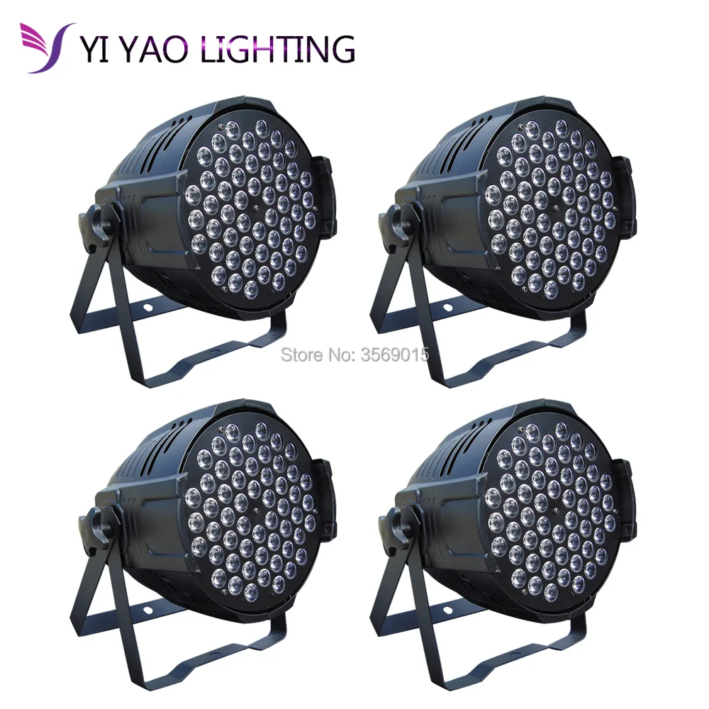 

4PCS/LOT LED Cast aluminum Par 54x3W rgbw Lighting DMX512 Controller Party Dj Disco Bar Strobe