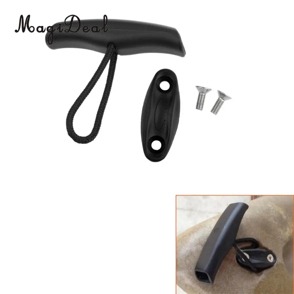 MagiDeal 10cm Durable Nylon Universal Canoe Kayak Inflatable Boat Toggle Carry Handle Pull Handle Grip w/ Cord Rope Replacement