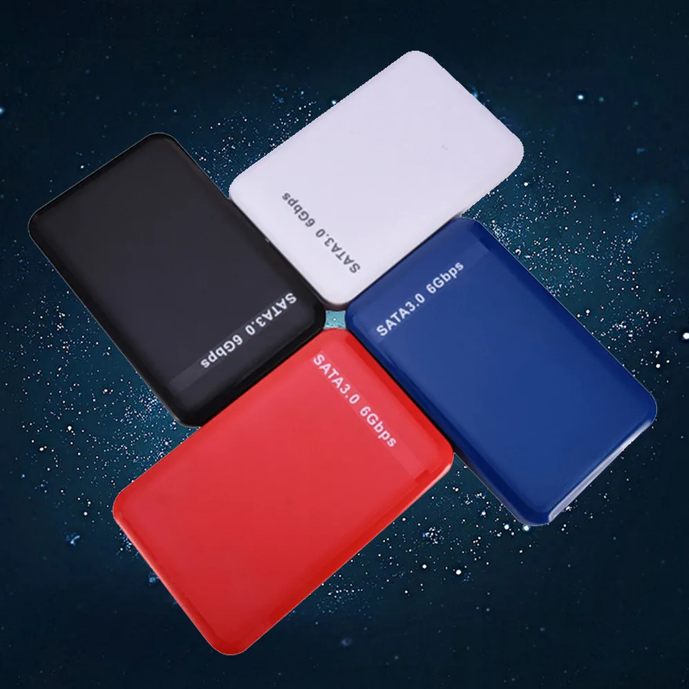 

MEMTEQ 1pc 2.5" USB 3.0 SATA Hard Drive External HDD Enclosure SSD Disk Box Case 3TB 6Gbps Gaming Accessories Color Random New