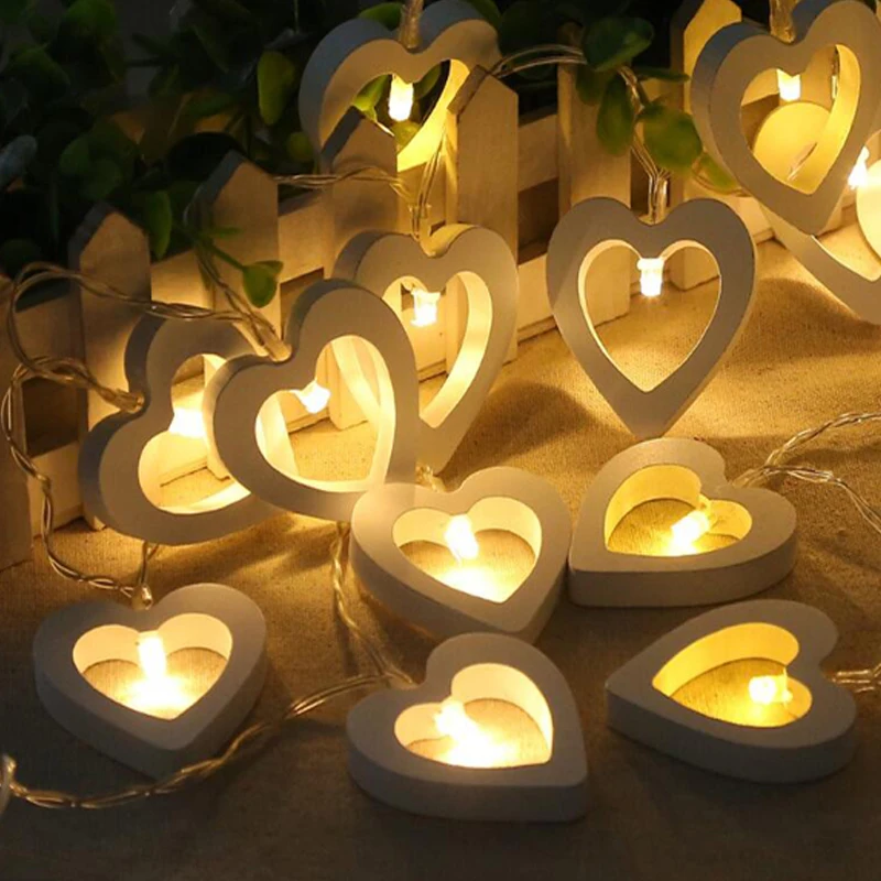 Night Light LED LoveHeart String Light Battery Led Fairy Light for WeddingChristmas Decoration Christmas Lights Outdoor (9)