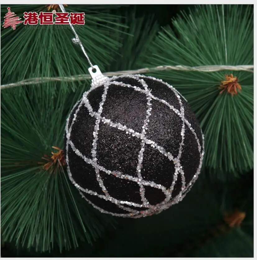 Украшения для рождественской елки Adornos Navidad 2020 Natal Black|Декоративные шары| |