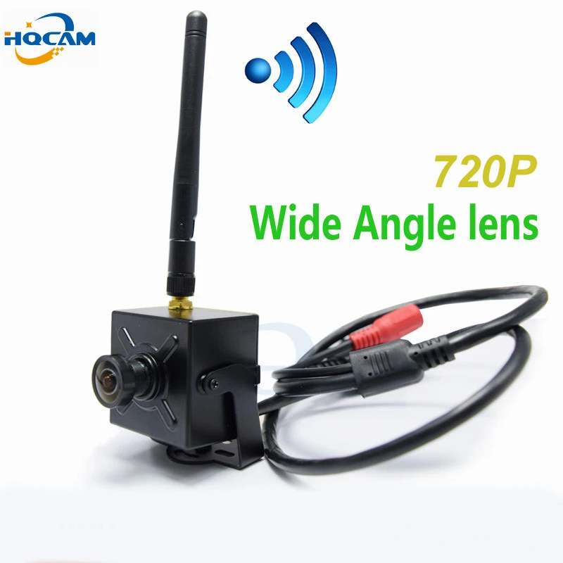 

HQCAM 720P WIFI 2.1mm 120 degrees Lens Wide Angle mini wifi ip camera Wireless Onvif HD ip camera wifi P2P mini wifi camera