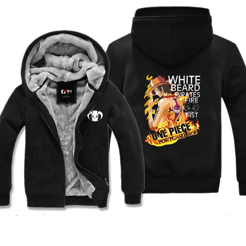 One Piece Winter Jacket for Men Women Kid Portgas D Ace Hoodie Sweatshirt Anime Clothing One Piece Winter Jacket for Men Women Kid Portgas D Ace Hoodie Sweatshirt Anime Clothing