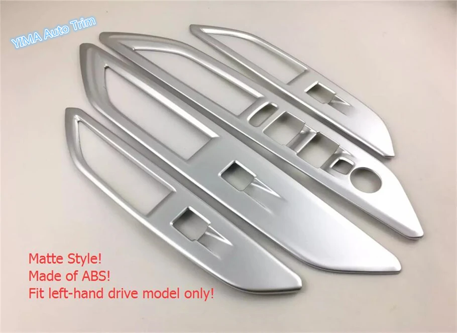

Lapetus Auto Styling Inner Door Armrest Window Switch Decoration Control Cover Trim For Peugeot 3008 3008GT 2017 2018 2019 / ABS