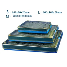 Nuevos instrumentos microquirúrgicos oftálmicos cirugía Autoclavable caja desinfectante de silicona tamaño L/M/S de alta calidad