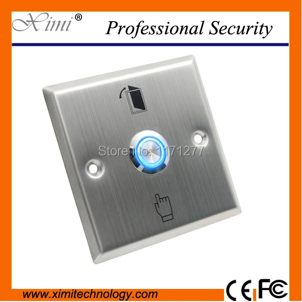 

Free led light stainless steel press exit switch access controller exit metal exit button