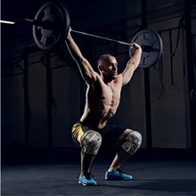 Наколенники(1 пара) поддержка и компрессия для тяжелой атлетики, пауэрлифтинга и кроссфита-7 мм неопреновый рукав для лучших приседаний