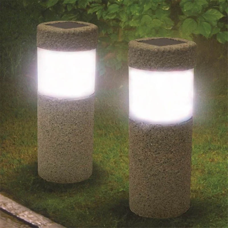 

Waterproof LED Solar Light Outdoor Solar Power Stone Lamp LED Garden Lights Lawn Courtyard Walkway Decor