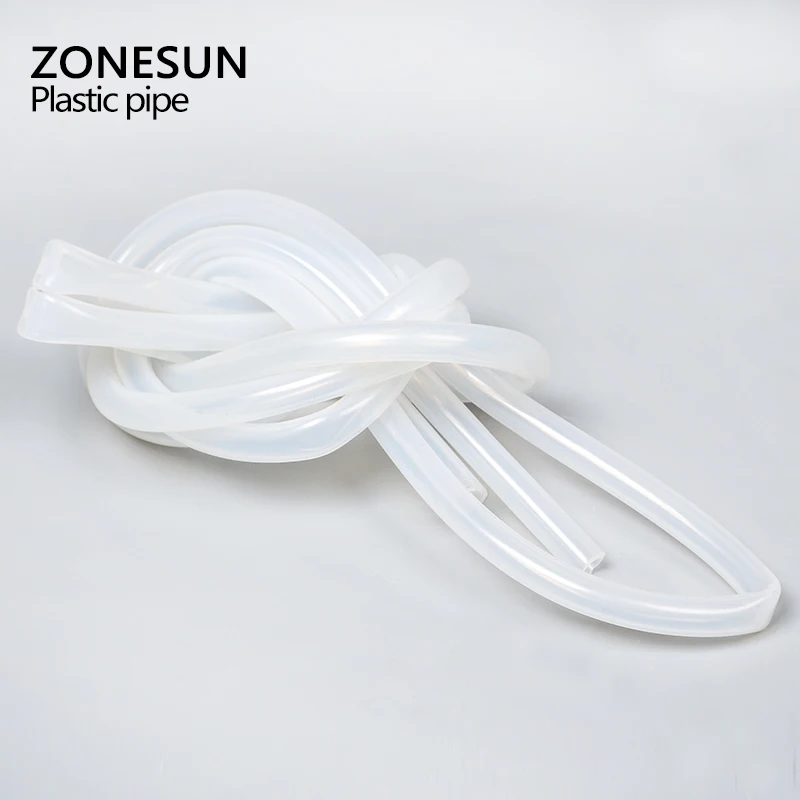 

ZONESUN Length 2m inside diameter 7mm round tube connect to filling machine .plastic pipe for electric filling machine