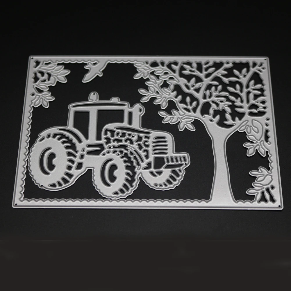 

Car Tree Frame Cutting Dies For Scrapbooking Embossing DIY Cards making Decor 2018 New cuts voor stitch stamps and dies metal