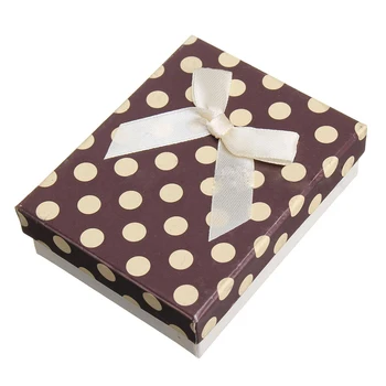 

1Pcs Jewellery Gift Boxes Necklace Pendant Bracelet Ring Display Storage Holder Coffee