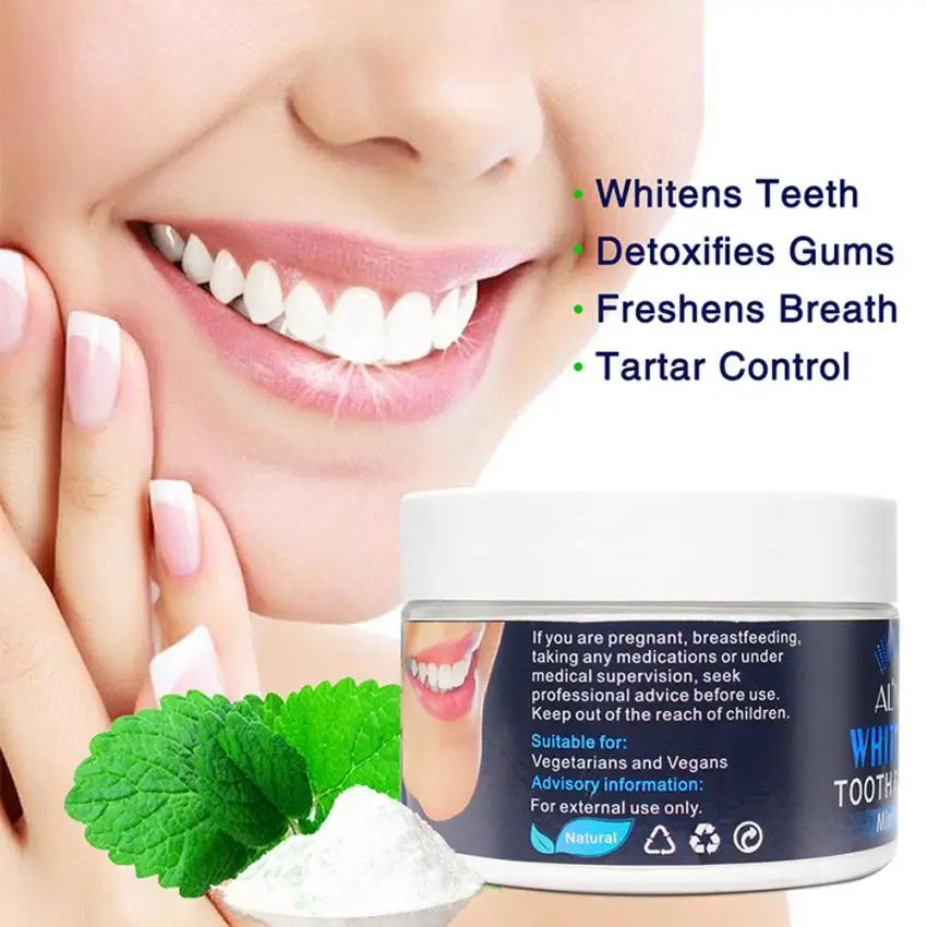 Teeth Whitening Powder Natural Activated Spearmint Whitening Tooth