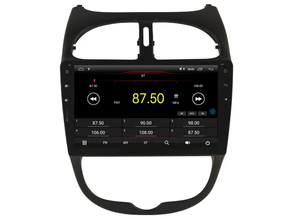 Flash Deal OTOJETA DSP stereo carplay android 8.1.2 car radio for Peugeot 206 PG206 navigation Gps Ips screen video player tape recorder 5