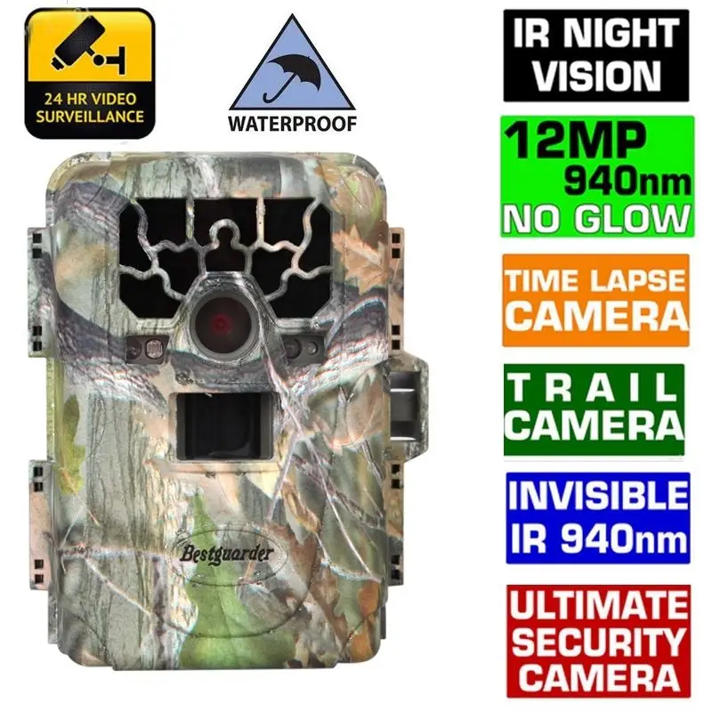Free Shipping Blueskysea Original SG 880V 1080P No Glow 12MP 940NM Mini Infrared IR font b