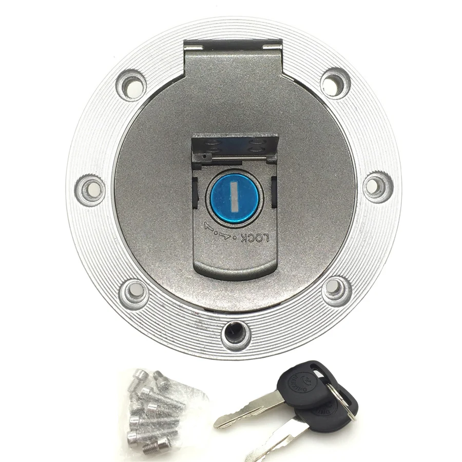 

For Yamaha XJR 1200 YZF 750 R1 R6 TRX850 FJ1200 Motorcycle Fuel Gas Tank Cover With 2 Keys CNC 1 Set Motocross Oil Tank Lock Cap