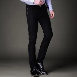 Однотонная одежда мужской костюм брюки Модные Бизнес костюм брюки 28-36 Размеры