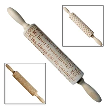 День Святого Валентина тиснение скалка для выпечки печенье лапши печенье, фондан, пирог тесто выгравированы ролик роза любовь сердце буквы