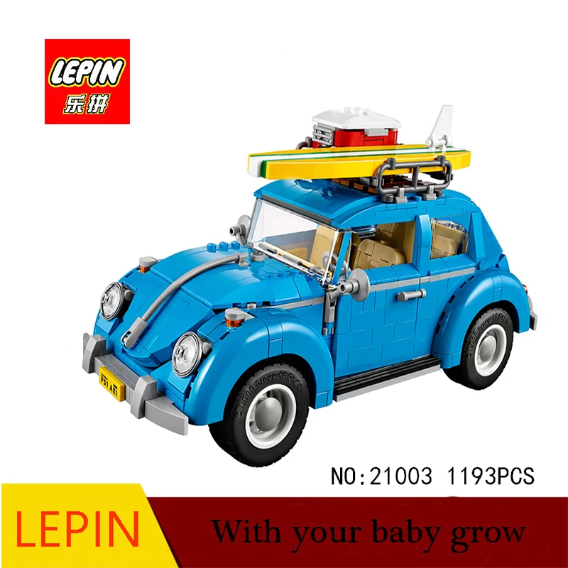 

DHL Lepin Techinc Series Lepin 21003 Car Volkswagen Beetle model Assembling Building Blocks Toy Compatible with 10252