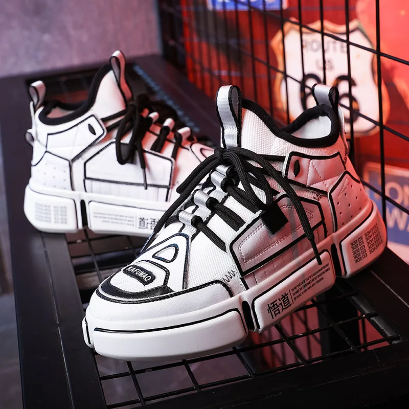 Белая обувь Женские кроссовки на платформе Модная брендовая zapatos de mujer chaussures femme