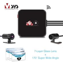 SYS VSYS M6L WiFi Anteriore 1080 P + Posteriore 720 P Dual Moto Registratore Della Macchina Fotografica 170 Gradi Obiettivo Grandangolare VSYS Moto DVR Dash Cam