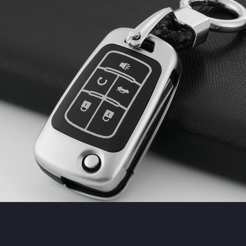 Светящаяся Кнопка автомобильный чехол для ключей кольцевая цепь Chevrolet Cruze Camaro OPEL
