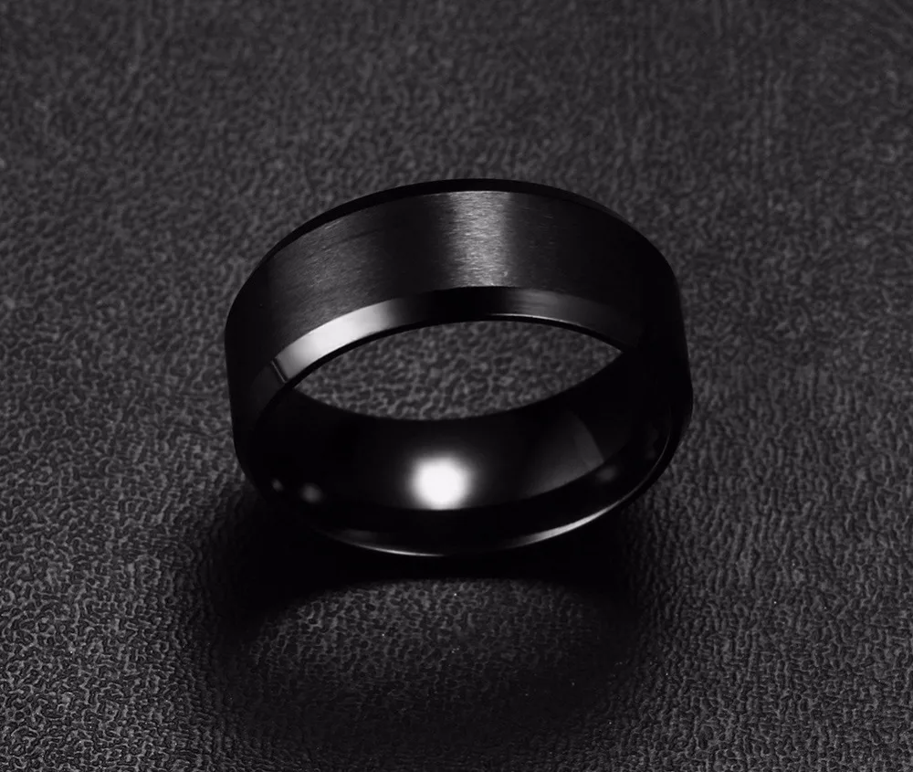 Modyle Black 316L Stainless Steel Big Dipper Rings for Man Fashion Taoism Tai Chi Yin Yang Jewelry Gift