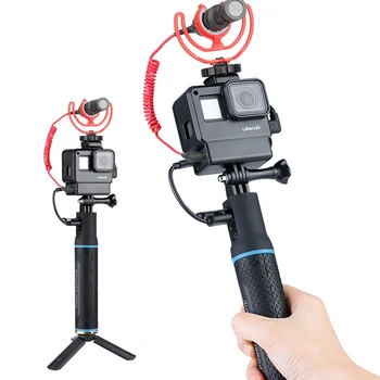 

Handheld Power Bank Battery Hand Grip Extension Monopod w ULANZI V2 Housing Case for GoPro Hero 7 6 5 DJI Osmo Action