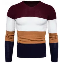 YFFUSHI 2017 Winter Men Sweater Red Khaki Navy Multicolor O-Neck Sweater Long Sleeve Casual Style Slim Fit Fashion