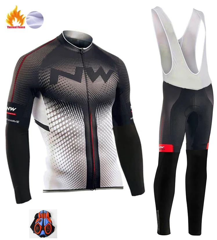 Northwave Pro Team Зимняя одежда для велоспорта дышащая Ropa Ciclismo Одежда с длинным рукавом для горного велосипеда одежда для спорта на открытом воздухе - Цвет: 9