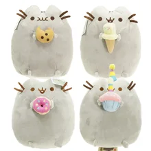 22 24cm Pusheenicorn Stuffed Pusheen With Cookie Snackable Donut font b Toy b font Dolls for