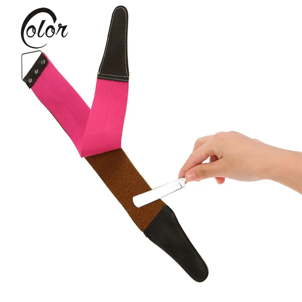 

Durable Double-layer Men's Shaving Leather Strap Sharpening Strop Cowhide Canvas Barber Straight Razor Knife Razor Strop Belt