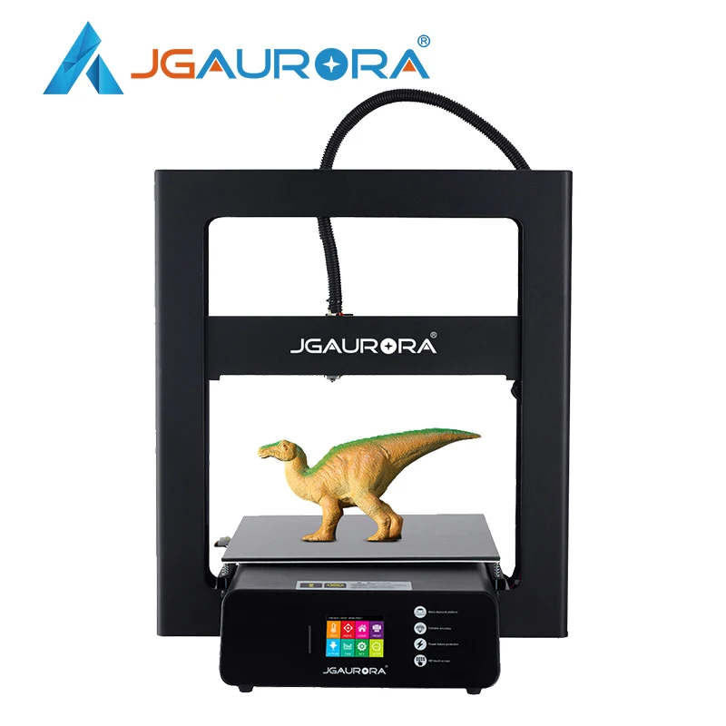

JGAURORA A5S 3d Printer Big Print Size 305X305X320mm Color Touch Display Resume Print Filament Runs Out Detection Free Filament
