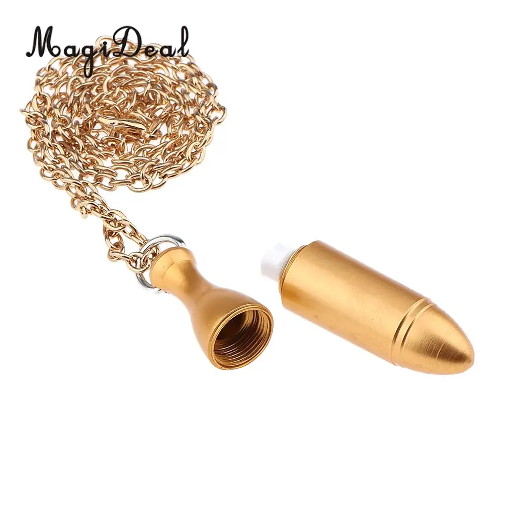 Kesoto 2x Mini 1 ML Empty Roll On Scent Essential Oil Bottle Necklace Amber Storage Vials for Travel