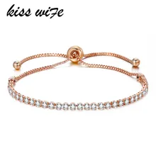 KISSWIFE, модные женские Стразы, кубический цирконий, браслет, модные регулируемые браслеты, ювелирные изделия, хороший браслет, подарок, вечерние ювелирные изделия