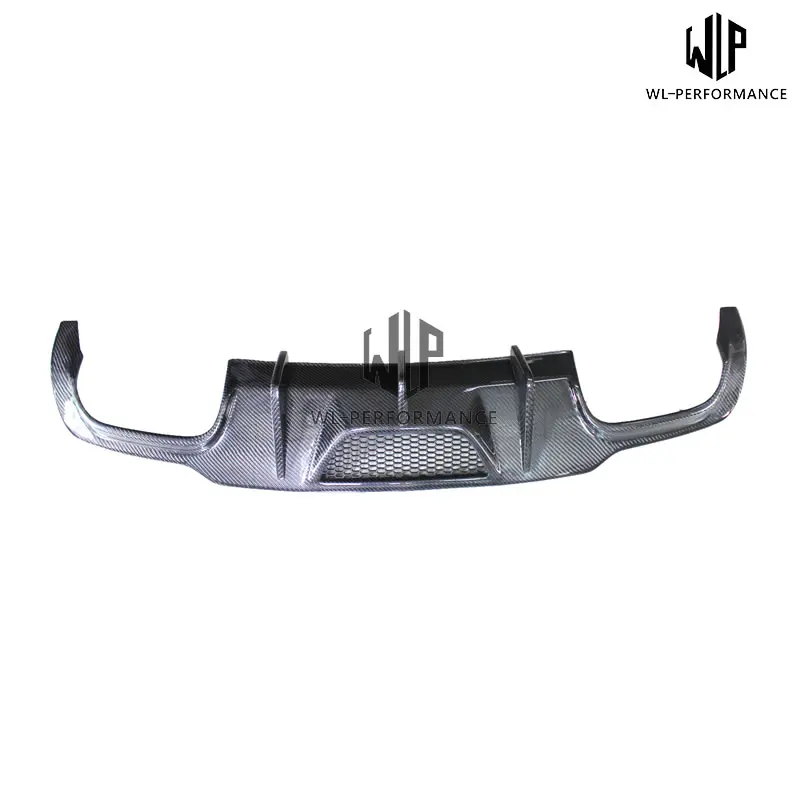 W204 High Quality Carbon Fiber Rear Lip Diffuser Car Styling For Mercedes-Benz C Class W204 AMG Car Body Kit 2012