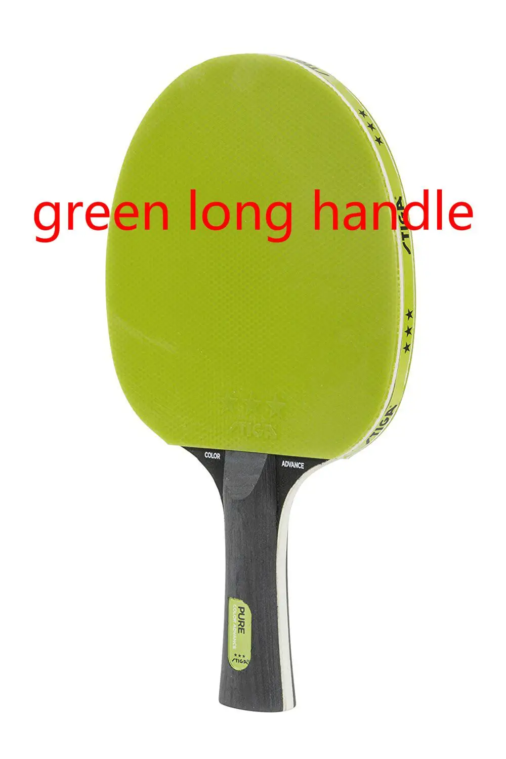 Оригинальная Stiga однотонная ракетка для настольного тенниса - Цвет: green long handle