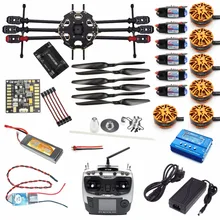 DIY KIT 6 осевой самолет полный комплект беспилотный летательный аппарат Таро 680PRO рамка 700KV мотор Радиолинк с GPS и APM 2,8 полет Управление AT9S передатчик