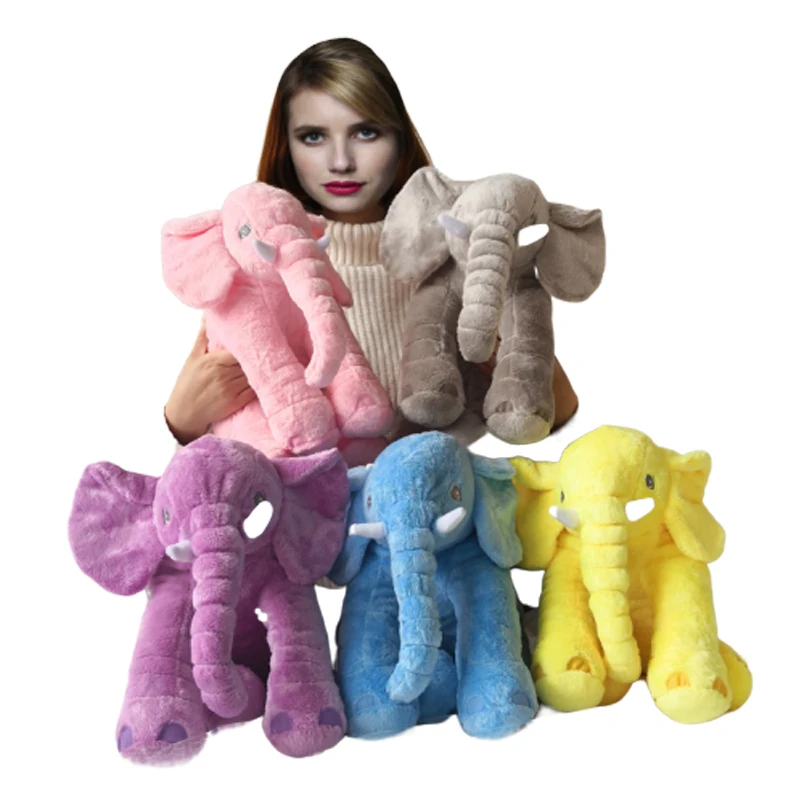 

22/40/60cm Infant Plush Elephant Toy Soft Appease Elephant Playmate Calm Doll Baby Toy Elephant Pillow Plush Toys Stuffed Doll