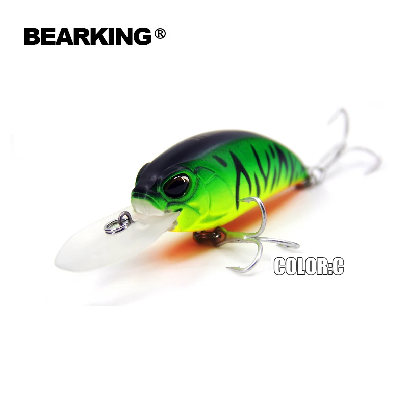Retail  hot model A+ fishing lure BearKing new crank 65mm&16g 5color for choose  dive 10-12ft,2.8-3.2m fishing tackle hard bait