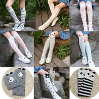 2019 Cartoon Cute Kids Socks Bear Animal Baby Cotton Socks Knee High Long LegWarmers Cute Socks Boy Girl Children socks 3-12 Y 4