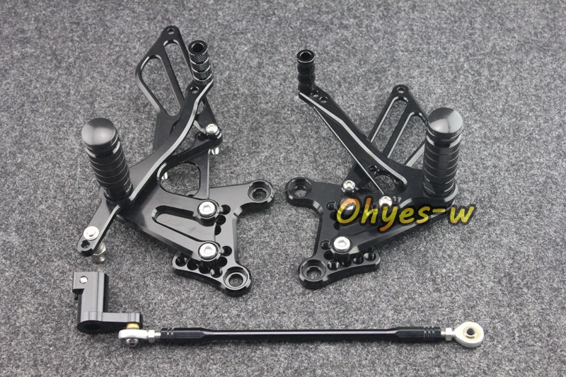 Black Adjustable Rear Sets Motorcycle Foot Pegs For NSF100 NSR50 all