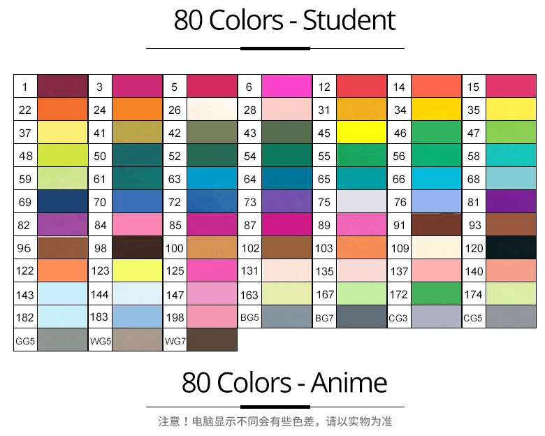 Touchfive 30/40/60/80 Цвета искусство маркеры набор Dual Head рисунок пером студент живописи дизайн аниме цвет маркером товары для рукоделия