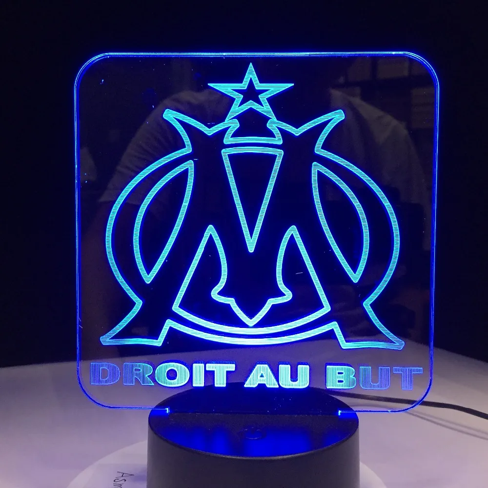 

3D Lamp DROIT AU BUT Night Light 3D Illusion Table Lamp Nightlight 7 Color Changing Luminaria Touch Lights