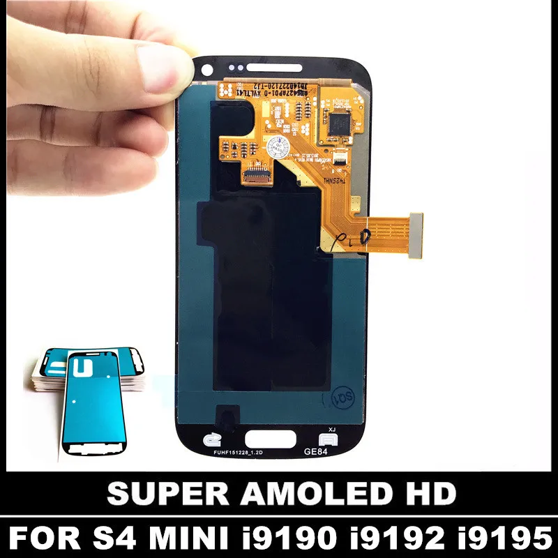 Супер AMOLED LCD Замена для Samsung Galaxy SIV S4 Mini I9190 i9192 i9195 ЖК дисплей сенсорный дигитайзер