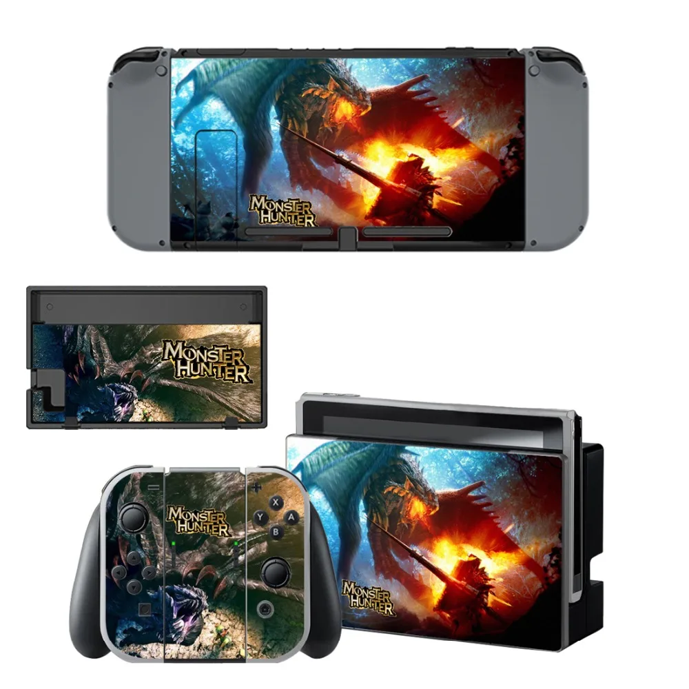 Наклейка на кожу Monster Hunter vinilo для Nintendo doswitch наклейка s skins для Nintendo Switch NS консоль и контроллеры Joy-Con