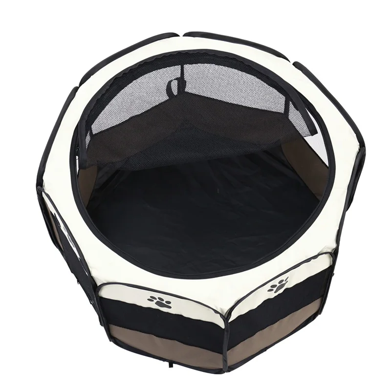 Pet Dog Cat Playpen Cage Crate Portable Folding Exercise Pet Kennel Indoor Outdoor Use Removable Mesh Shade Dog Cat Cover Pet Dog Cat Playpen Cage Crate Portable Folding Exercise Pet Kennel Indoor Outdoor Use Removable Mesh Shade Dog Cat Cover